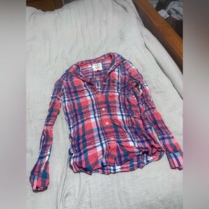 Pink & blue Flannel